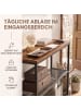 VASAGLE Flurtisch Dacey in Braun-Schwarz - (B)80 x (H)81.2 x (T)24 cm