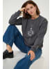 Kaffe Sweatshirt KAsun Loose fit in Black Oyster