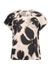 Betty Barclay Printshirt mit Gummizug in Beige/Schwarz