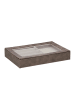 relaxdays Schmuckkästchen in Braun - (B)30 x (H)5 x (T)21 cm