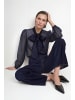 Rich & Royal Schluppenbluse in marine flieder