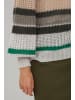 ICHI Strickpullover IHMAISA LS - 20115411 20115411 Strickpullover mit Streifen in Grün