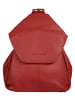 Bruno Banani Rucksack echt Leder in rot