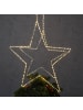 MARELIDA LED Weihnachtsstern Metallstern 140LED D: 40cm Timer Innen/Außen in weiß