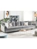 Beliani 4-Sitzer Sofa AURE in Grau - (W) 342 x (H) 77 x (L) 106 cm