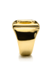 Luxenter ring with 18-K yellow gold finish - Alphabet