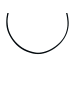 Noelani Choker Edelstahl, IP gold, Leder in Gold