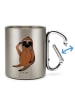 Mr. & Mrs. Panda Kaffeetasse Faultier Vogel ohne Spruch in Silber