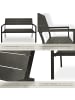 tectake Aluminium-Outdoor-Sitzbank, Maße: 128 x 59 x 88 cm, 2-Sitzer
