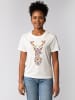 wat? Apparel T-Shirt Floral Deer in Off White