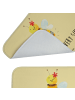 Mr. & Mrs. Panda Badematte Biene Blume mit Spruch in Gelb Pastell
