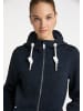 ICEBOUND Damen Strickfleecejacke in Marine Melange