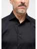 Eterna Performance Shirt Twill-Stretch Langarm in Schwarz