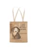 Mr. & Mrs. Panda Tote Bag Hund Entspannen Design mit Spruch in Weiß