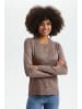 SAINT TROPEZ Strickjacke A8661, Classic fit in Antler Melange