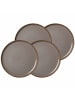 Ritzenhoff & Breker 4er Set Speiseteller Malaga in ø 27,5 cm in Grau
