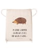 Mr. & Mrs. Panda Sportbeutel Igel Herzen mit Spruch in Creme