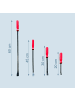 relaxdays 4-teiliges Stemmhebel -Set in Schwarz/ Rot - 200–600 mm