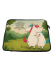 Mr. & Mrs. Panda Laptoptasche Einhörner Umarmen Design mit Spruch in Weiß