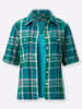 WITT WEIDEN Bluse + Top in türkis-kariert
