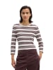 Marc O'Polo Gestreiftes T-Shirt regular in Medium Beige