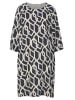 Alba Moda Kleid in grafischem Dessin in marine