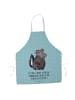 Mr. & Mrs. Panda Schürze Stinktier  mit Spruch in Türkis Pastell