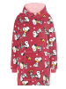 Snoopy The Peanuts Snoopy Oversize Cozy Hoodie Übergroße Kuschelpullover in rot