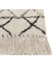 Beliani Kurzflor ZEYNE in Beige/Schwarz - (W) 160 x (H) 0.9 x (L) 230 cm