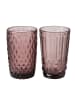 Boltze Trinkglas Aurora 2er Set in rosa