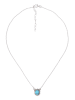 mantraroma 925er Silber - Collierketten (L) 42 cm mit Labradorit