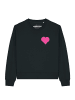 wat? Apparel Sweatshirt Pink Heart in Schwarz
