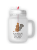 Mr. & Mrs. Panda Mason Jar Fledermaus Sitzen mit Spruch in Transparent
