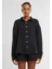 Urban Classics Urban Classics Ladies Oversized Musselin Blouse in black