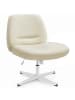 SONGMICS HOME Drehstuhl Laela in cremeweiß - (B)72 x (H)(75-83) x (T)72 cm