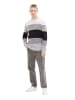 TOM TAILOR Denim Pullover STRUCTURED COLORBLOCK in Mehrfarbig