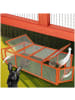 tectake Hasenstall Mandy 181 x 90 x 48 cm, braun