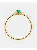 Diamant L'éternel Ring, mit Smaragd, 375 Gelbgold