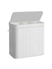 SONGMICS Wäschekorb Ronex in Weiß - (B)62.5 x (H)61 x (T)41.5 cm