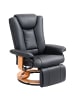 HOMCOM Relaxsessel-78L x 88B x 103H cm-Schwarz
