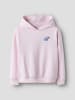 name it Hoodie NKFOFINA LS NREG WH SWE BRU in cradle pink
