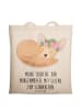 Mr. & Mrs. Panda Shopping Tasche Tochter Morgenmuffel mit Spruch in Creme