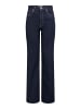 ONLY Jeans mit weitem Bein in Dark Blue Denim