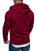 Amaci&Sons Kapuzenpullover WATERBURY in Bordeaux