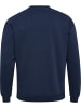 Hummel Pullover "Hmlloose Crewneck Bee" in Blau