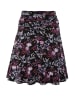Aniston CASUAL Sommerrock in schwarz-rosa-rot-lila-rauchblau-weiß-rosé