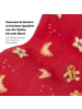 von Jungfeld Gemusterte Socken Vanillekipferl Icon in Rot