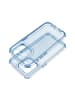 COFI 1453 Matrix Clear Case Handyhülle kompatibel mit iPhone 13 Blau in Blau