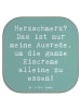 Mr. & Mrs. Panda Tisch-Untersetzer Spruch Herzschmerz Eiscreme m... in Meeresbrise