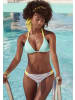 Venice Beach Bikini-Hose in schwarz-weiß-limette